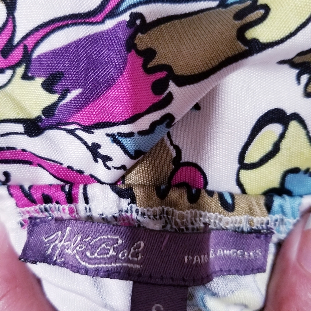Hale Bob pattern sleeveless summer top. Size S - Picture 3 of 11
